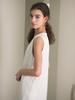 Waiwaiaiem Yy_V-Neck Sleeveless Dress_White