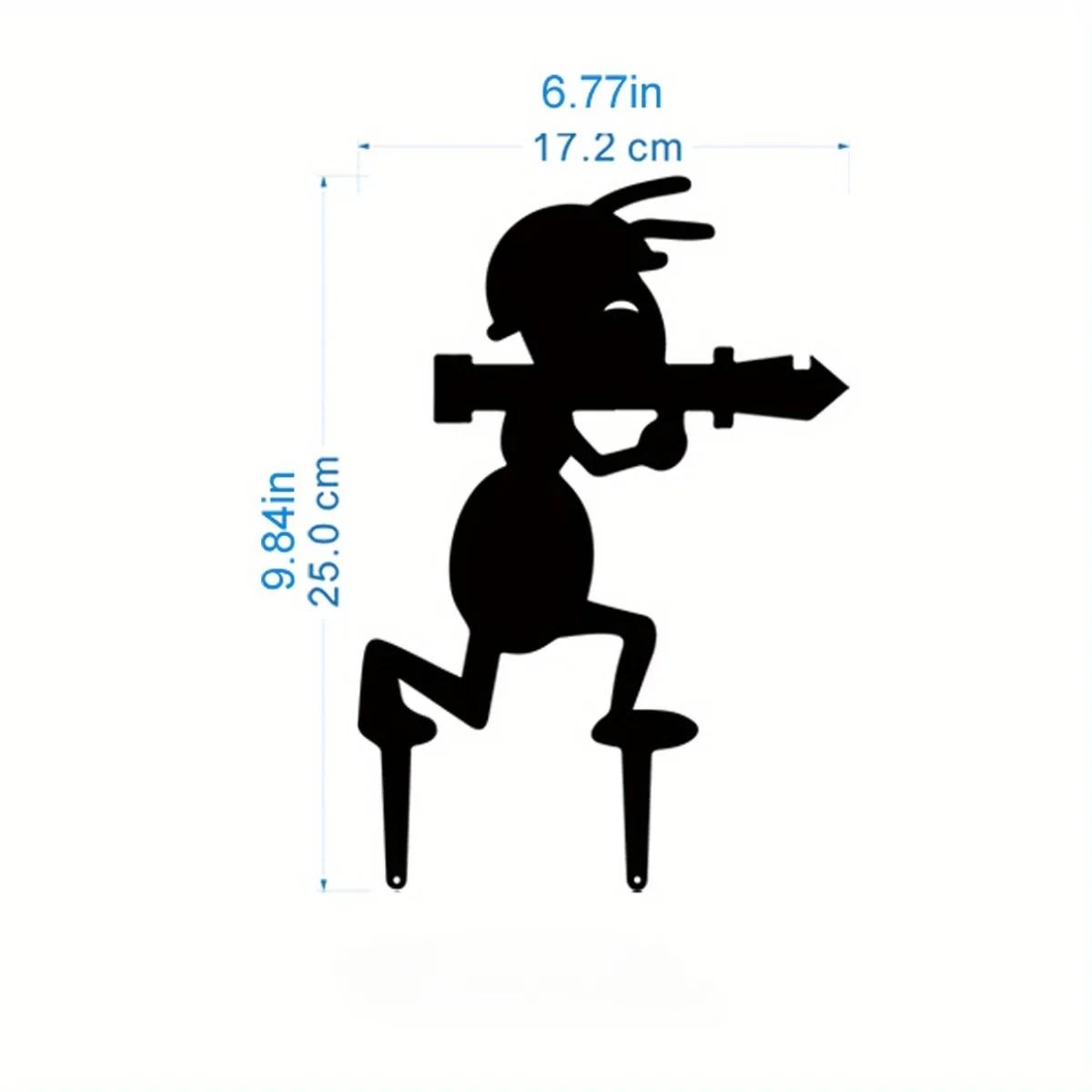Садовые декорации Муравьи - наружные металлические украшения в виде муравьев — фото 9