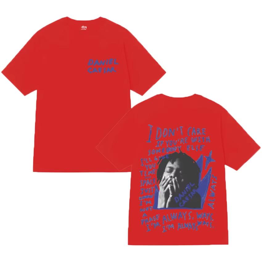 2026 Daniel Caesar Never Enough Always Grafik T-Shirt Unisex Unisex Kleidung Hip Hop Mode Lässige Kurzarm-T-Shirts Unisex XL