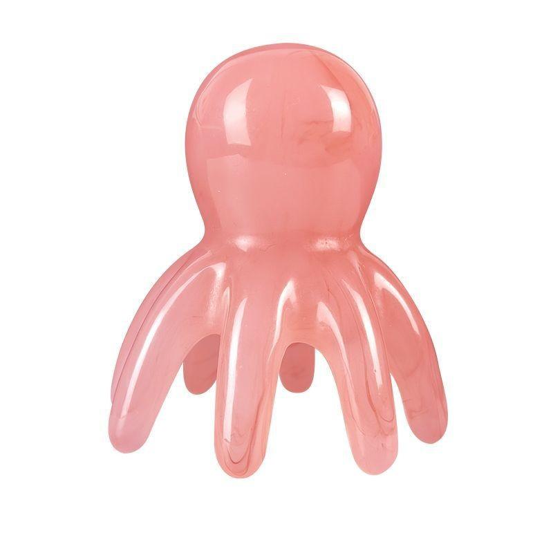 

Octopus Massage Comb Head Wide Tooth Massager Octopus Comb Hair Brush Portable рожевий