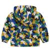 2-9 Years Kids Spring Autumn Thin Hooded Coat Printed Zipper Outwear