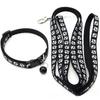 Set Guinzaglio e Collare per Gatti in 1 Pezzo con Ciondolo Zampa Carino - Collare Regolabile per Gattini Morbida Collana per Animali Domestici per Cani Piccoli Perfetto per Gattini Cuccioli