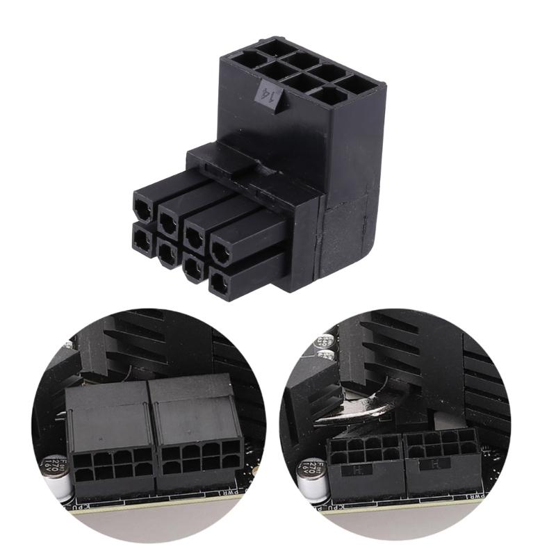Mainboard CPU 8PIN Power Steering Connector 8pin Power Adapter CPU 8PIN 90 Degree Steering