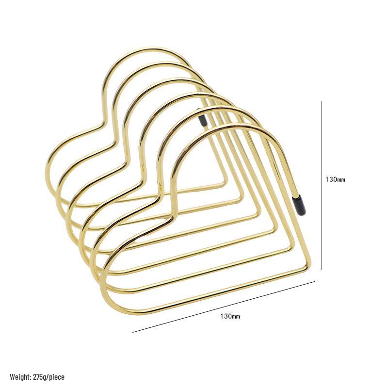Retractable Iron Art Heart Bookend & Bookshelf