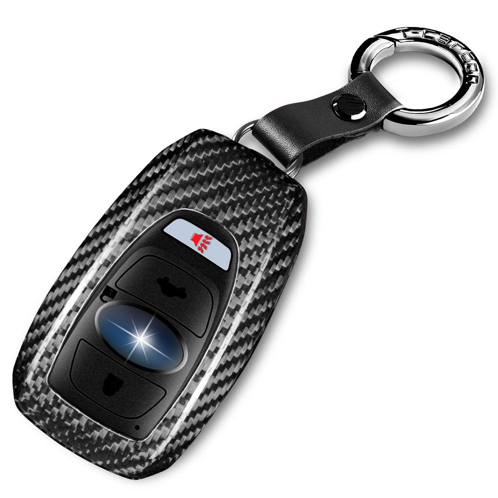 Applicable to key Subaru genuine carbon fiber key case key key cover for BRZ XV Outback Forester Ascent Crosstrek WRX GT86 key fob case case shell