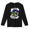 Haitian Brazilian Heart Flags Haiti Brazil T Shirt vintage Washed Soft fashion Breathable graphic Slightly