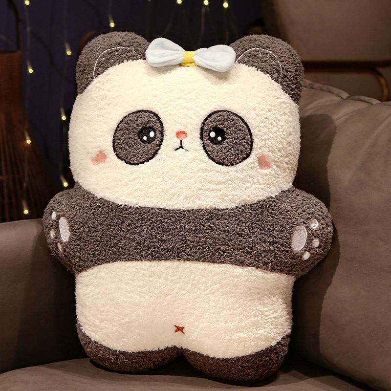 Cute Rabbit Panda Frog And Pig Plush Pillow And Blanket For Office Time Nap