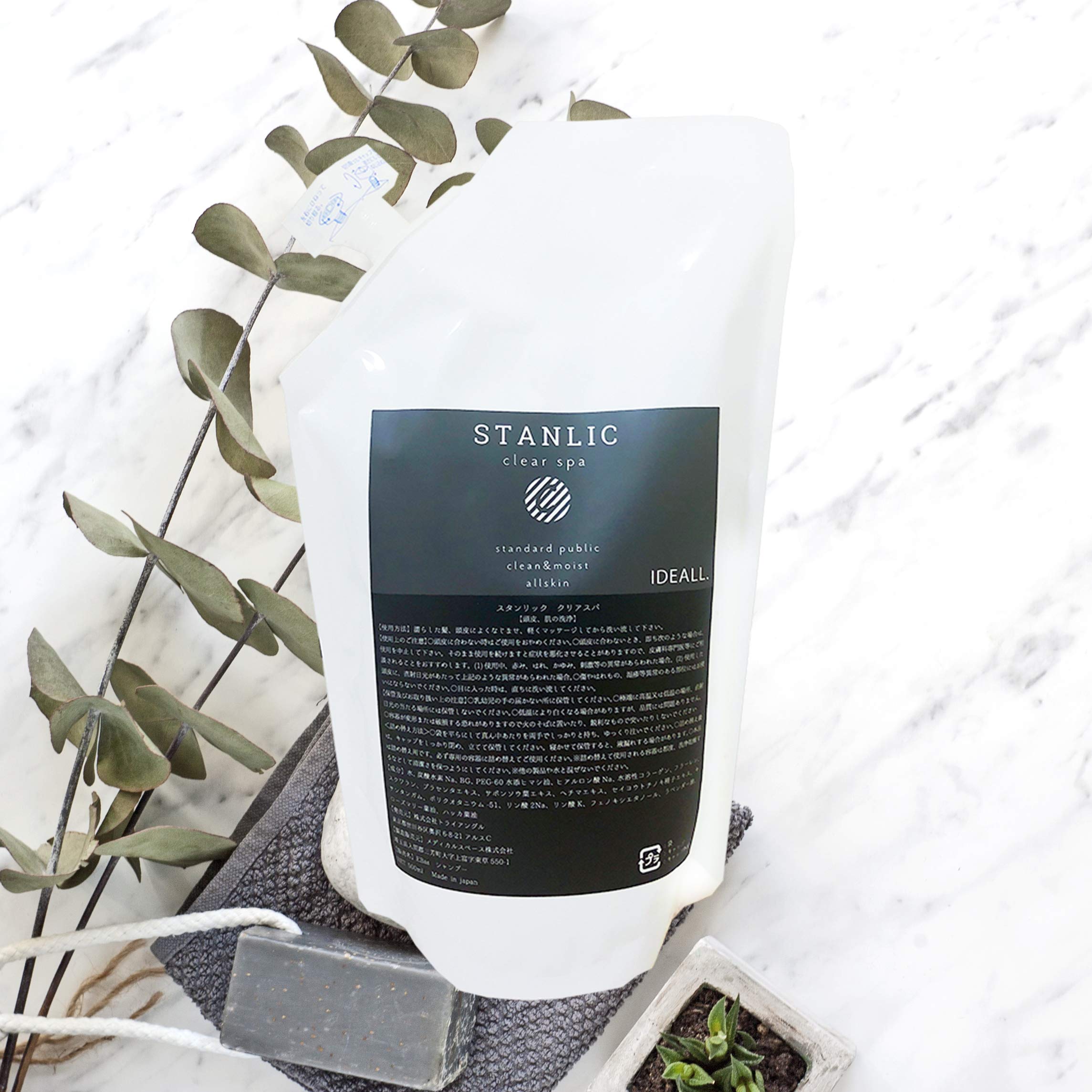 

STANLIC Clear Spa Value Refill Whole Body Cleansing Gel Scalp Cleansing Surfactant Free Salon Exclusive [500ml 2.5 Bottles]