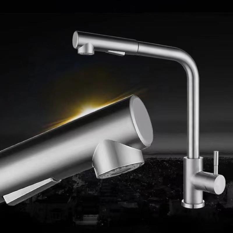Practical Kitchen Sink Tap with Adjustment Water Spray Style & Functional Kitchen Faucet with Pull Out Sprayer for House