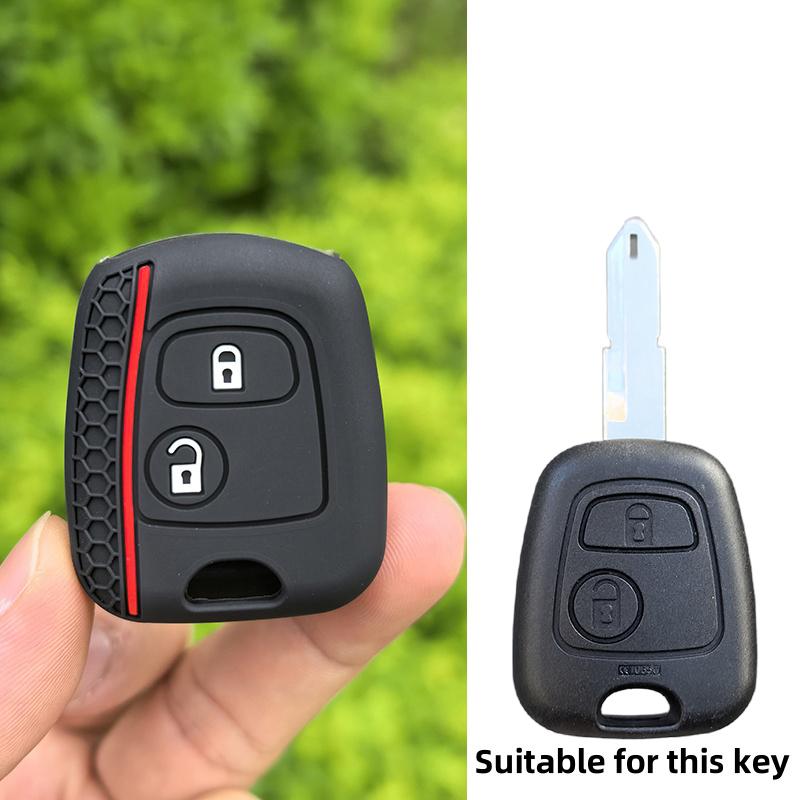 

Silicone Car Key Cover Case for Peugeot 106 107 206 207 307 for Citroen C1 C2 C3 C4 XSARA PICASSO for Toyota AYGO Protector