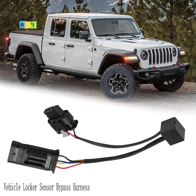 

A04E-Vehicle Locker Sensor Bypass Harness For Jeep Wrangler JL Gladiator JT Z-LKR-OEM чёрный