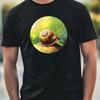 T-Shirt Herren Schnecke Portrait Motiv Baumwolle Größe XS bis 5XL