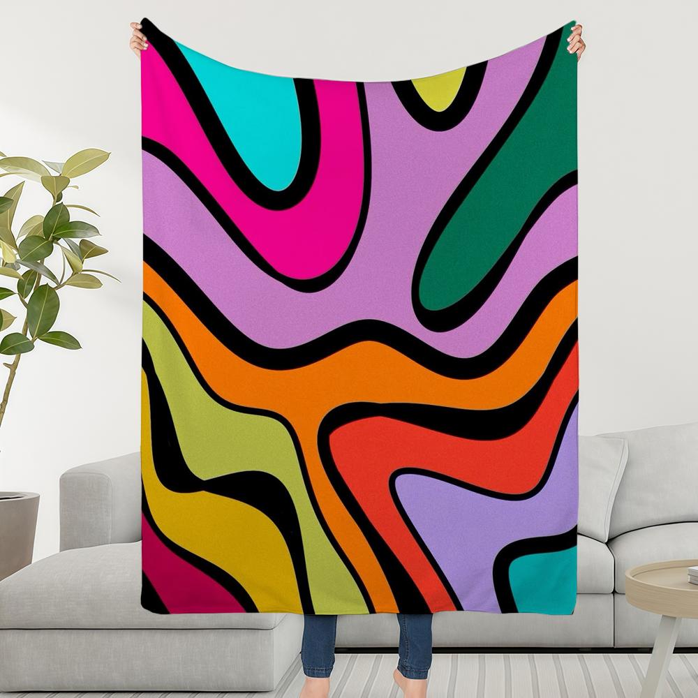 Blanket Throw Super Pattern Cosy Plush Living Swirl Room Sofa Couch Childish Camouflage Birthday Gifts