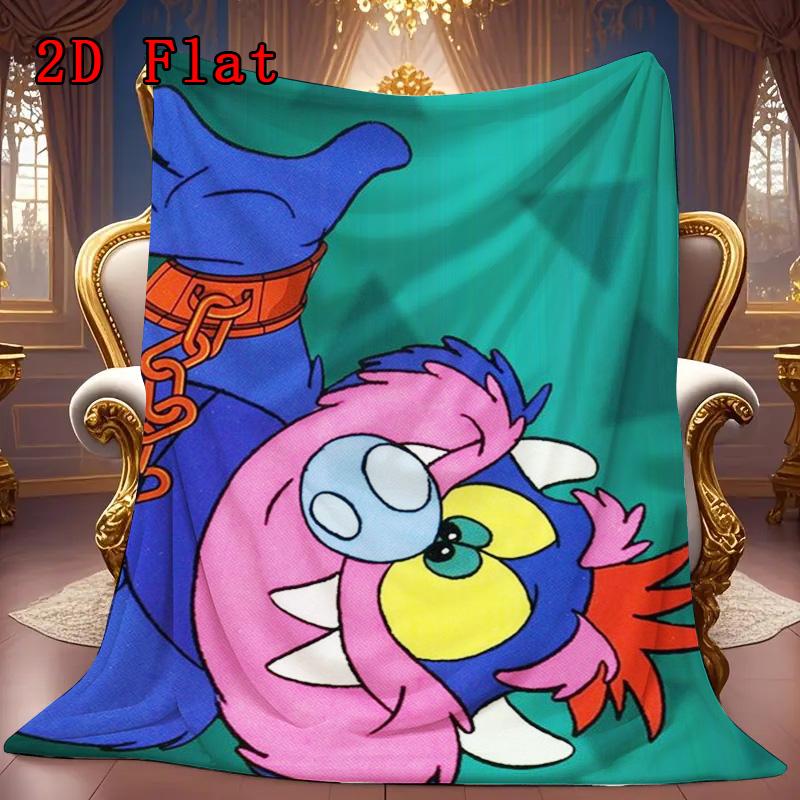 Pet Monster 2D Flat Pattern Flannel Blanket High quality All Seasons Warmth and Comfort Perfect for Christmas Gifts.MMT0918157