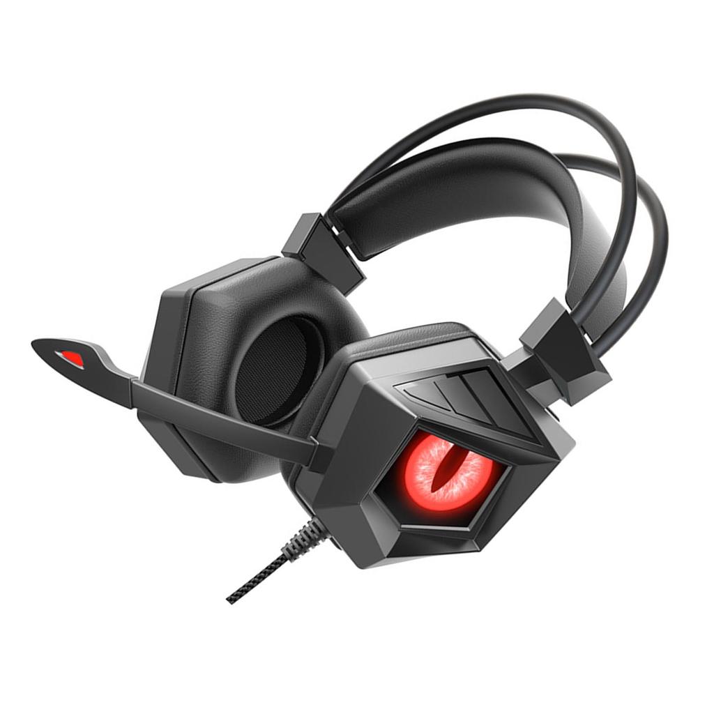 Wired Gaming Headset Professional Ergonomic Comfortable Clear Gaming Headset for PC Computer Black Red