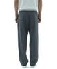 Neibieol Tropical Wool Double-Pleat Wide Pants - Charcoal