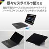 Elecom Keyboard Touch Book for iPadPro M4 2024 Model with Japanese Angle Black Case-integrated 11-inch Trackpad, Layout, Detachable, 3-level