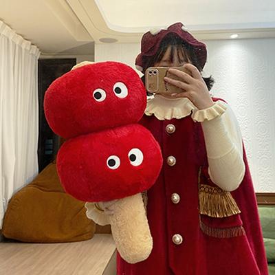 Sugar Gourd Hand Warmer Cover Throw Pillow Red Cute Shape Office Student Party Home Must