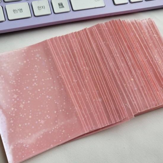 Fialový snílek barevný obal na fotokartu hvězdný hologram obal na fotku, populární korejská hra