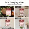 Funny No Trespassing Vintage Metal Sign, Shooting Survivors Warning Rustic Pub Decor Distressed Finish Outdoor Indoor