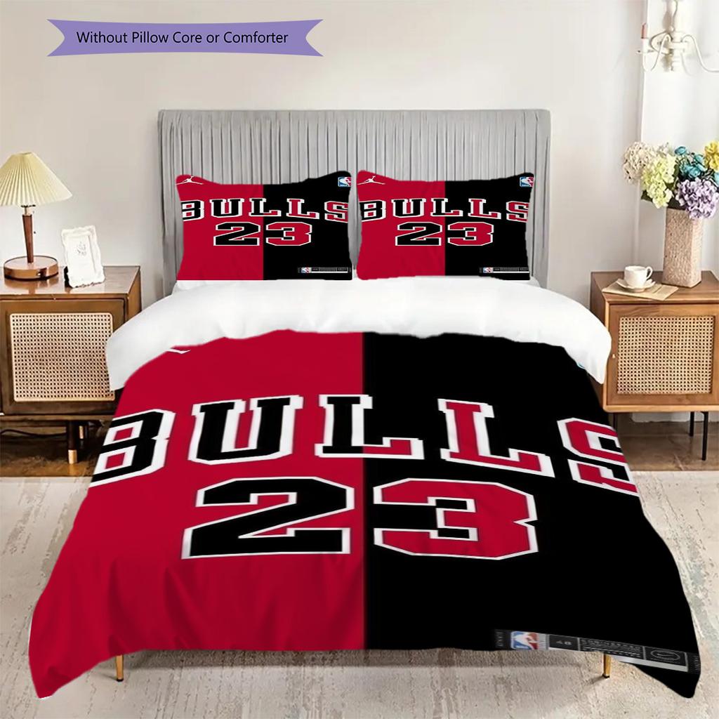 Biancheria da letto iconica Legacy dei Bulls(1 * copripiumino + 2 * federa, senza nucleo) Set biancheria da letto Copripiumino e federa Morbido e confortevole