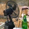 8 Inch Compacted Rechargeable Fan With 180 Degree Rotation And 2 Speed Settings For Outdoor Camping And Worksites