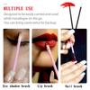 50 Pcs Disposable Lip Gloss Stick Applicator Lipstick Wands Set Cosmetic Tools Lip Brush Makeup Tools Hollow Lip Wands Nylon