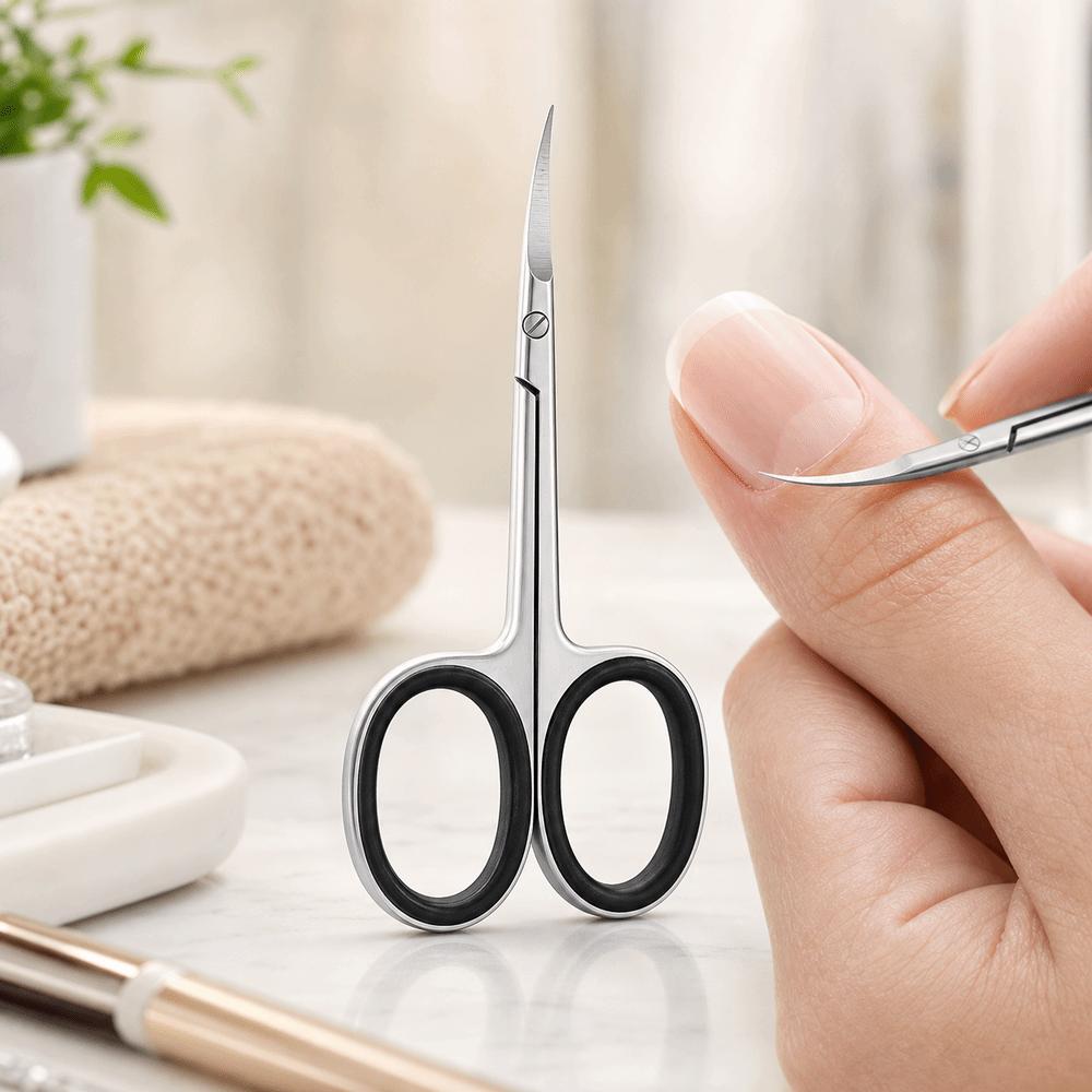 Curved Blades Cuticle Shears Extra Fine Tips Manicure Shears New Nail Clippers Manicure Tools