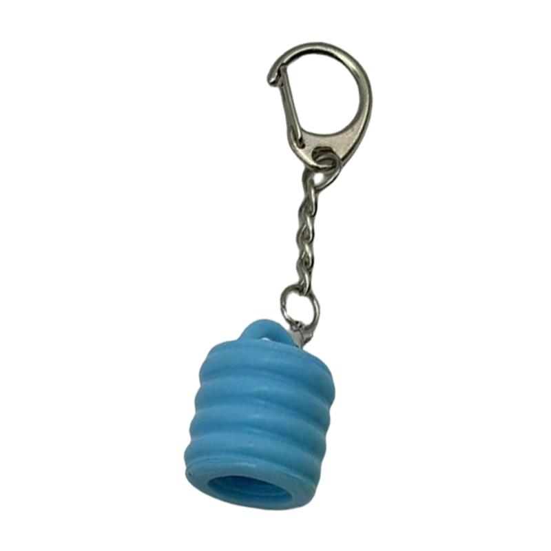 Tragbarer Lipgloss-Schlüsselanhänger, Kappen, Kunststoffdeckelhalter, Schlüsselanhänger, Anhänger für Lippenbalsam, Taschenanhänger, Make-up-Werkzeug, Zubehör