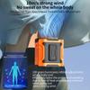 Outdoor waist hanging fan Clip On Rechargeable Fan Small Cooling fan Device Camping Waist Clip Fan with Flashlight 5000mAh