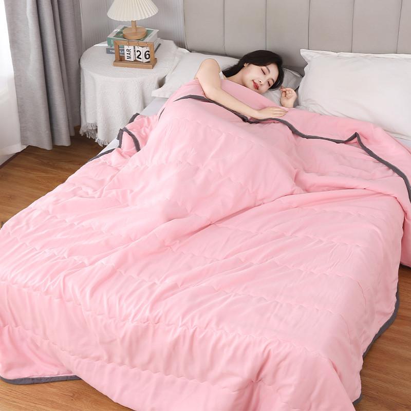 Couette d'été en coton lavable à l'eau avec teinture active pour chambre à coucher et dortoir