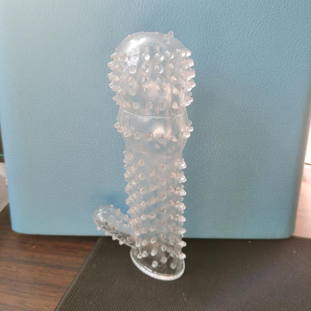 4 Styles Wolf Tooth Crystal Penis Lengthening Time-lapse Exercise Sex Products Couple Toys Large Particles G-spot Stimulation Male Condom Soft Fit