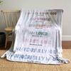 Affirmative Phrases Paired with Bible Verses In Varied Pastel Colors. for All Seasons Blanket Lunch Break Throw Gift