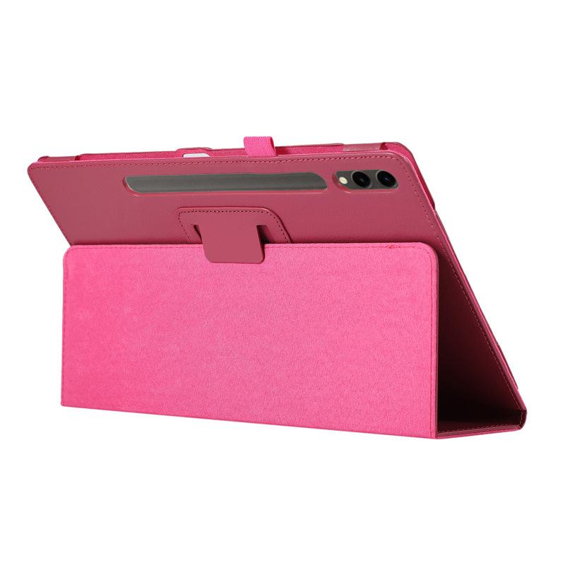 Étui Tablette Luxe Cuir Pour Samsung Tab S10 S9 S8 S7 S6 Plus Ultra FE S7fe Étui A9 A8 10.5 pouces A7 Lite Housse à Support for Tab A7 Lite rouge rose
