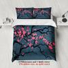 3Pcs Cherry Blossom Bedding Sets 3D Printed Floral Pattern Duvet Cover Sets With Pillowcases No Filling  Elegant Style Full Size
