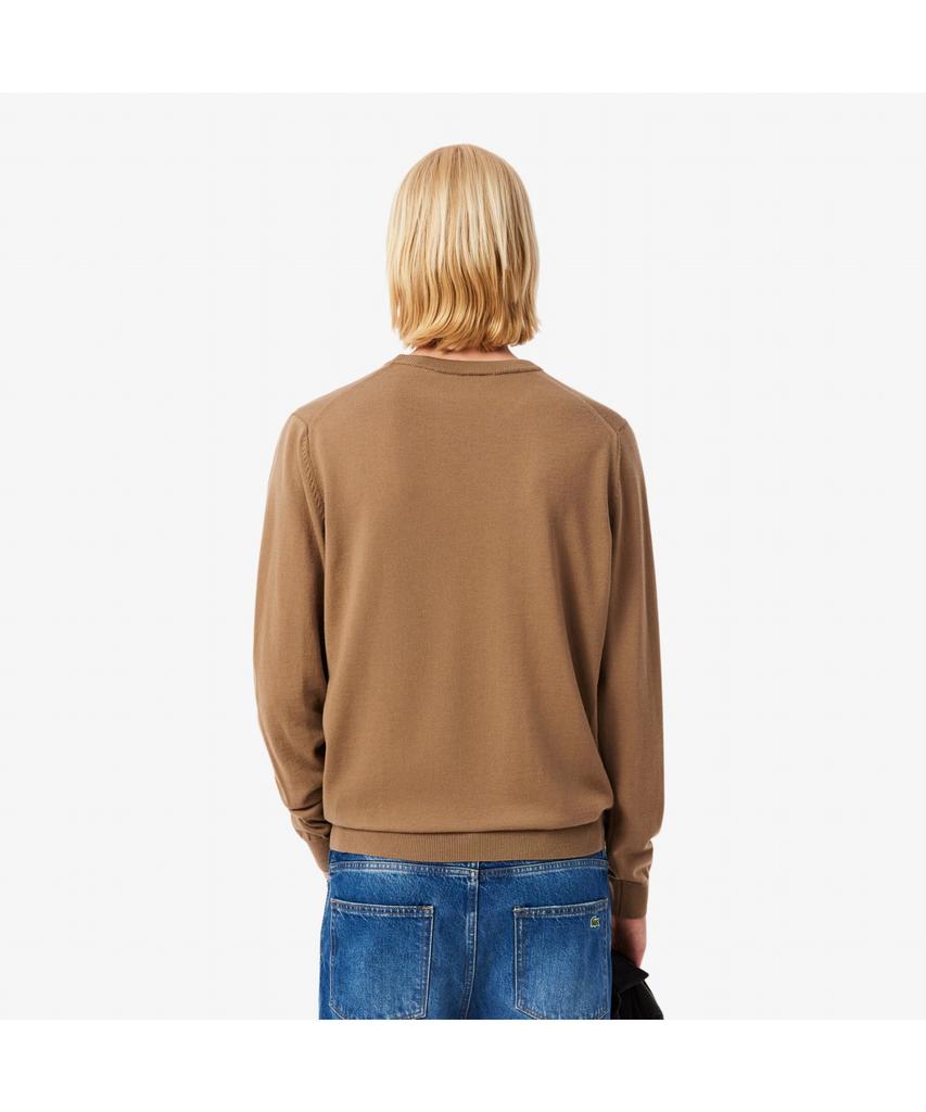 LACOSTE Men'S Merino Wool Crew Neck Sweater Ah1969-55N Dpc