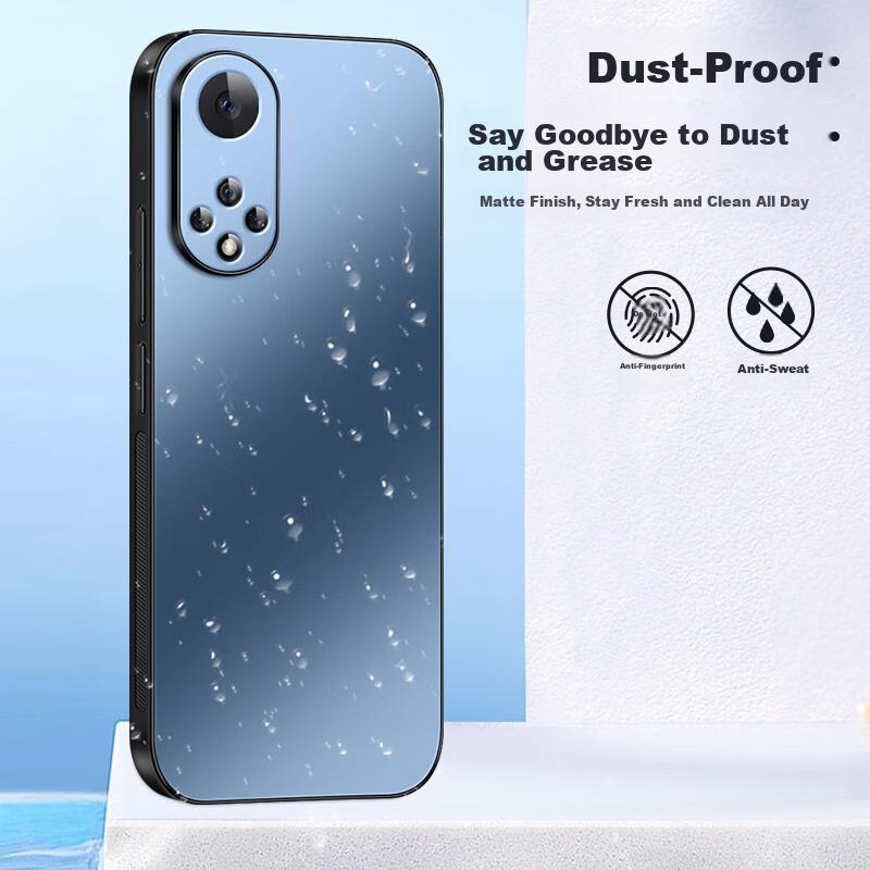 Huawei Nova 9 Phone Case, Honor 50 Protective Cover, AG Frosted Lens Full Protection, Real Machine Solid Color Simple, Shockproof,n, Sapphire Blue