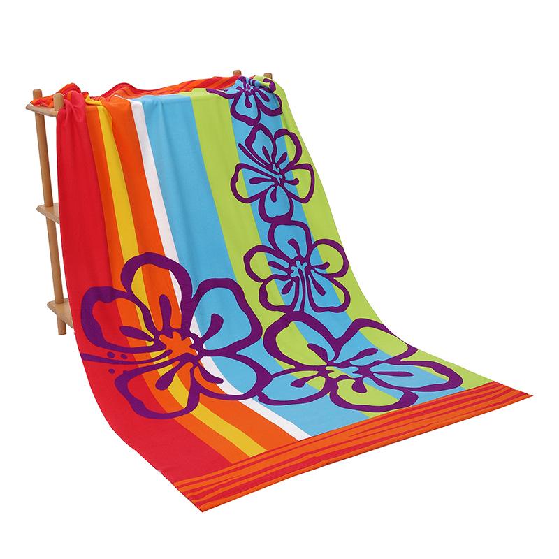 Large Quick-Drying Microfiber Beach Towel with Active Printing