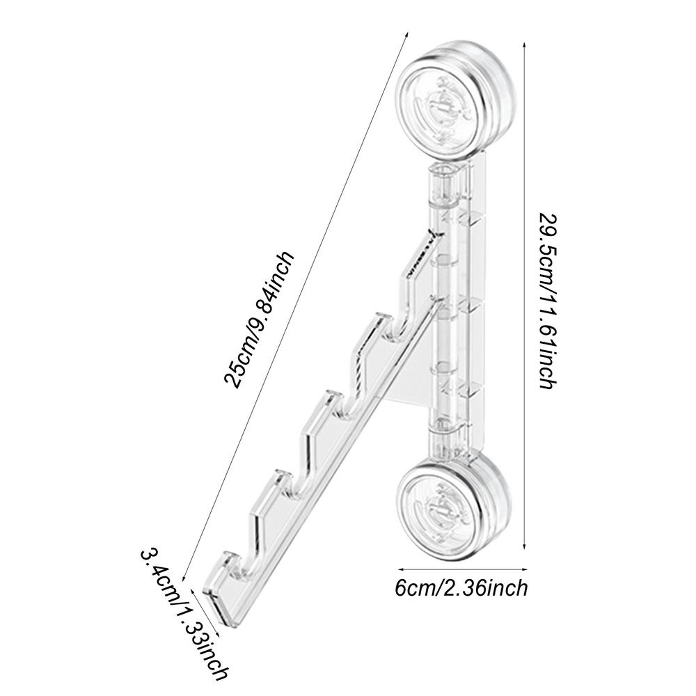 

Сушильная стойка для белья на присоске, складная сушилка для белья, настенная вешалка для белья для дома, балкона, прачечной прозрачный