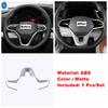 Car Steering Wheel / Window Lift / Gear Shift Box Decor Panel Cover Trim ABS Accessories For VW Atlas / Teramont   Matte