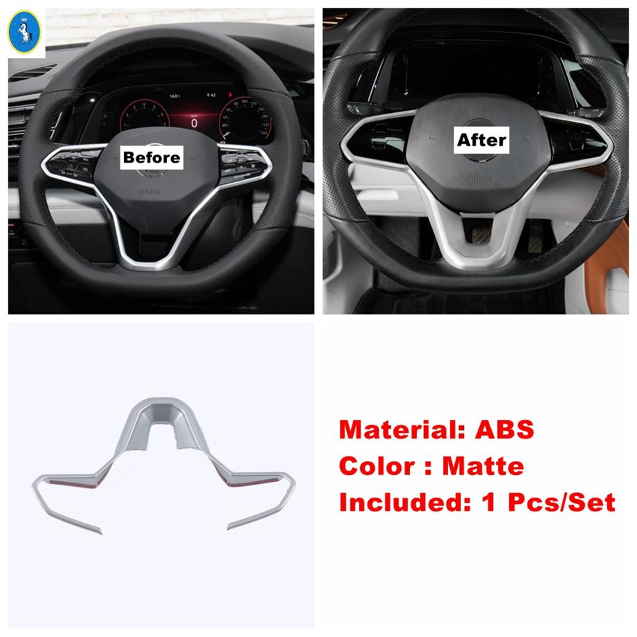 Car Steering Wheel / Window Lift / Gear Shift Box Decor Panel Cover Trim ABS Accessories For VW Atlas / Teramont Matte