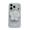 Blue Flower Magnetic Stand for iPhone 17/16 Pro Max/15 Pro Case