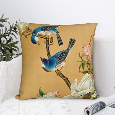 Pillow Case Flowers And Birds Comfy Pillow Cover For Wedding Party Home Decor Vintage Pillowcases