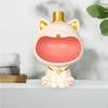 Cat Figurine Storage Box Lucky Statue Creative Key Snack Holder Ornament Resin