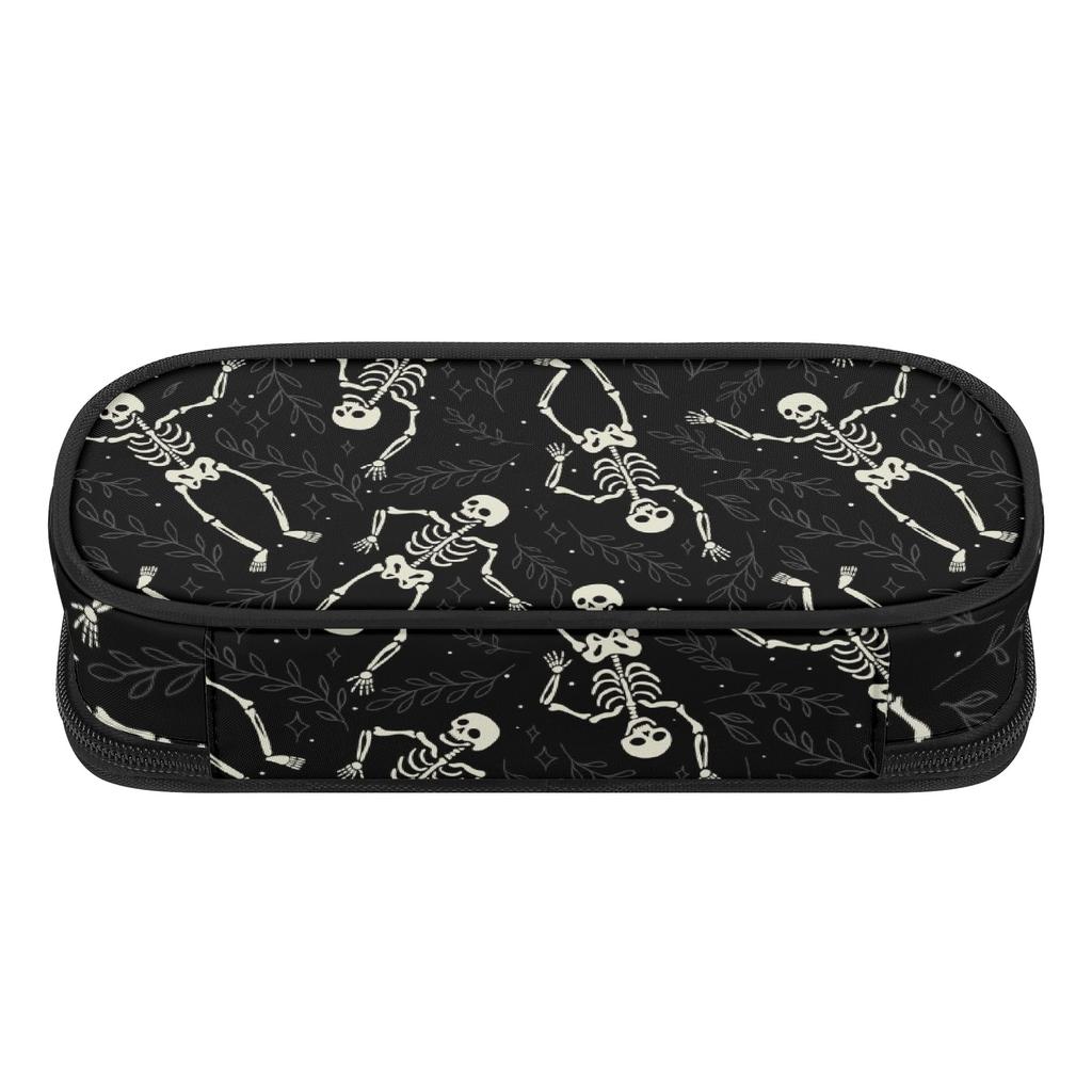 Pencil Case Large Capacity Smooth Zipper 300D Polyester with Main Compartment Mesh Pocket and Pen Slots for Teens and Students