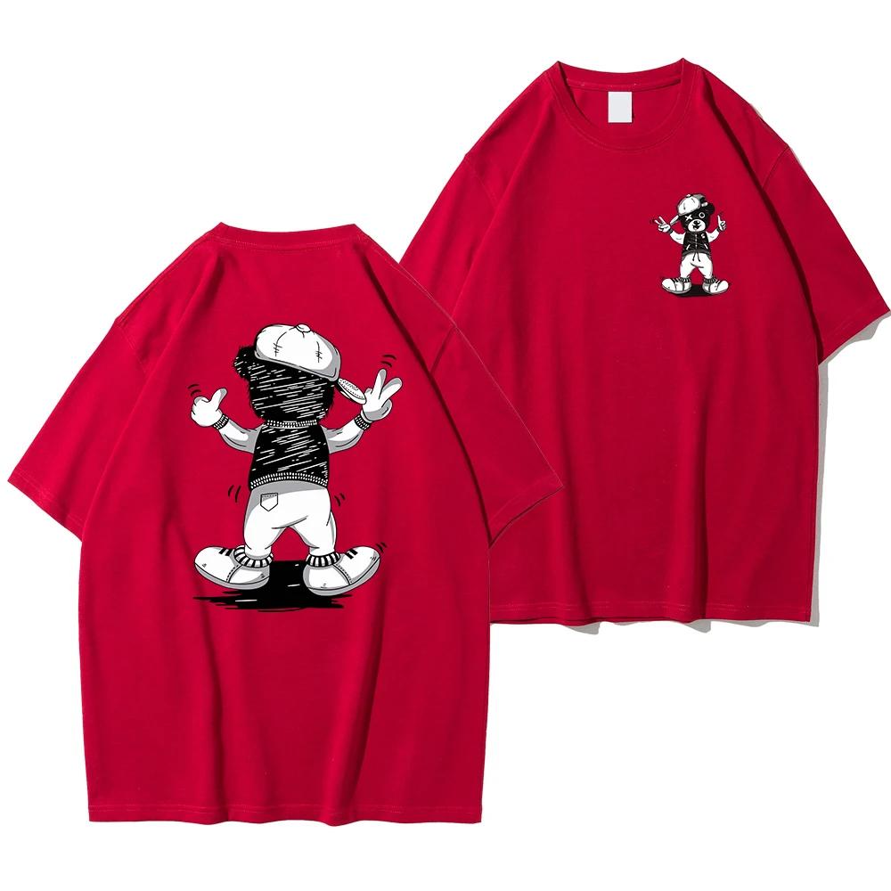 

Футболка с принтом 2024 года, 100% хлопок, летняя, хип-хоп, спортивная, с коротким рукавом, имитация летающего кабана, креативная одежда для мужчин и женщин 4XL