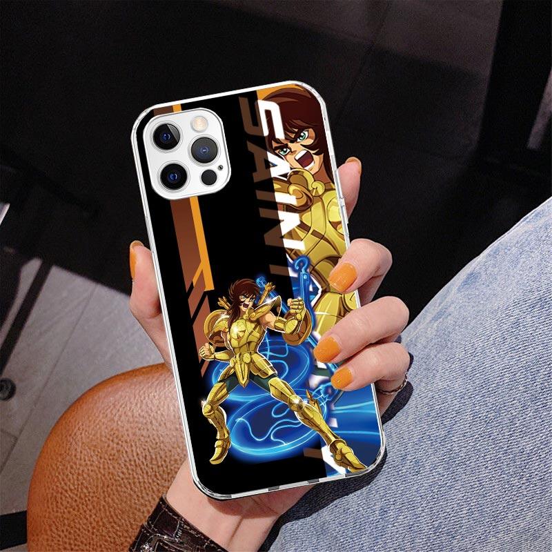 Anime Saint-Seiya Phone Case For iPhone 17 Air 16 Pro Max 16E 15 + 14 Plus 11 12 13 Mini 7 8 SE Gift Print Cover Fundas 16 Pro M