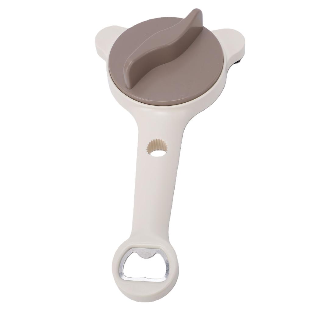 4 in 1 Jar Opener Adjustable Stainless Steel Lid Remover Manual Can Opener for Kitchen Jars Bottles Cans Khaki