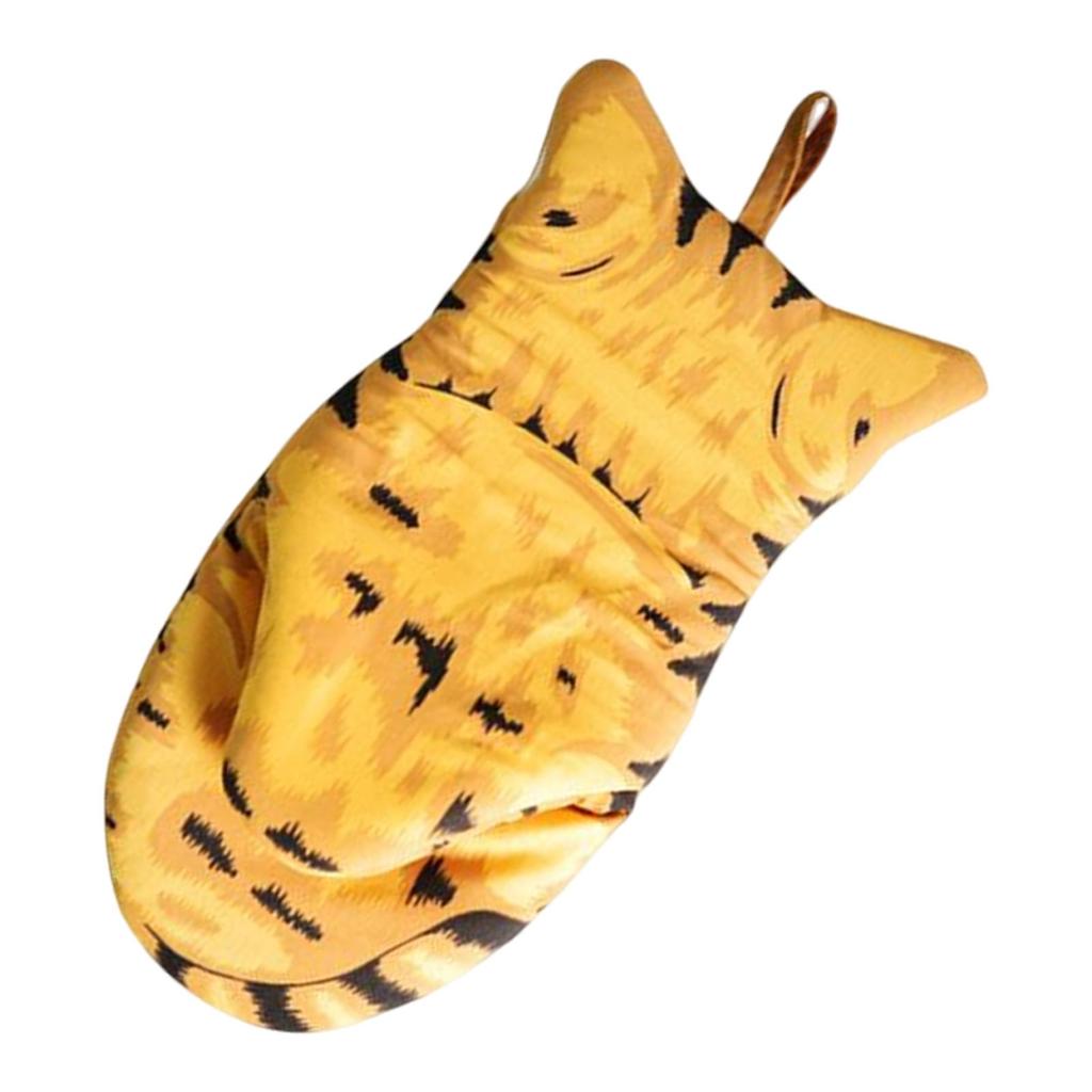 Multifunction Microwave Gloves Cat Shaped Thickened Heat Insulation Gadget for Barbecue Cooking Baking Cooking