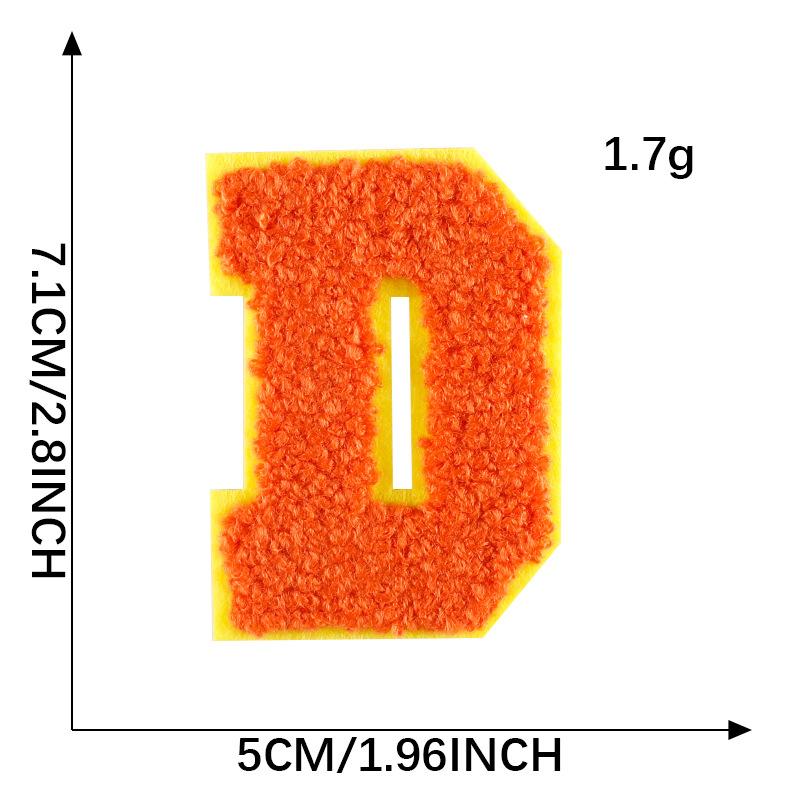 Diy Patch Sticker Letter Towel Embroidery Cloth Sticker Multi-Color Cloth Label Clothing Accessories Badge Embroidery Sticker